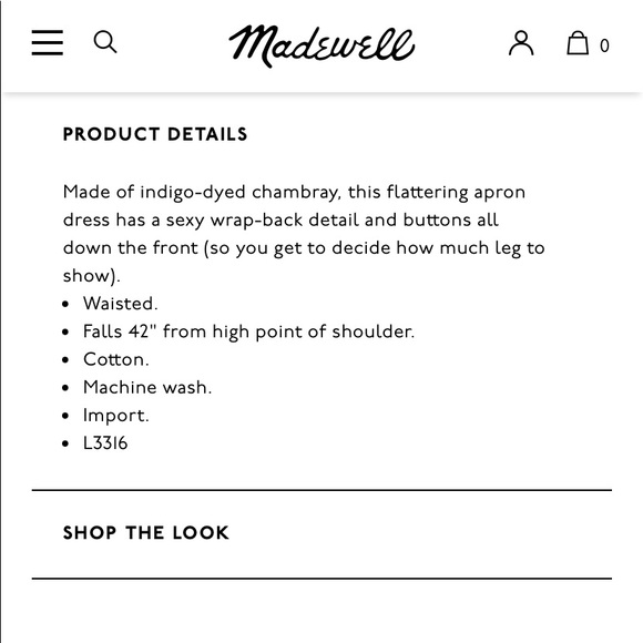 Madewell Chambray Denim Button Down Midi Dress - Picture 8 of 13